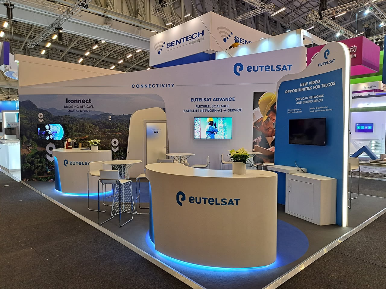 Exhibition Stands - Eutelsat at Africom CT